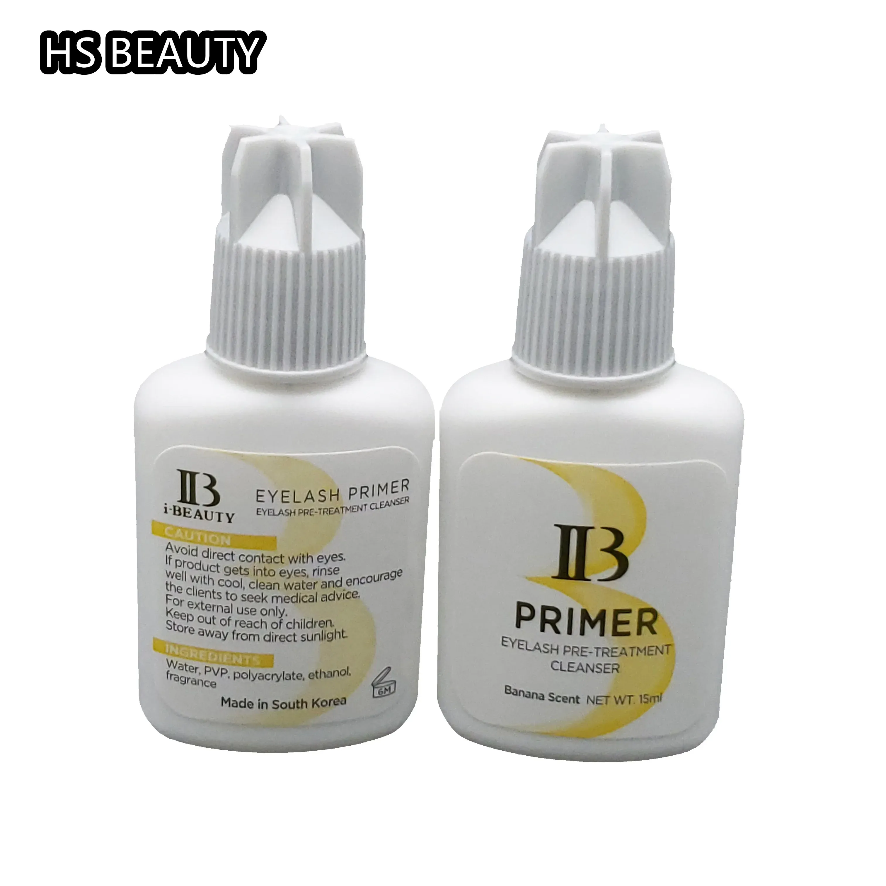 Araçlar 5pcs Professional IB IBEAUTY Kirpik Uzantıları Güney Kore'den Kirpik Uygulaması için Tutkal Astar 15ml Sabitleme Ajanı Kirpikler Tutkal