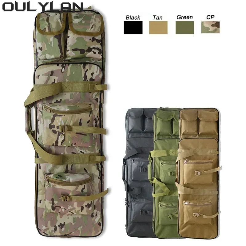 Packs Accessoires militaires d'Ollylan portant un sac de pêche à la protection des armes à dos 81/94/117cm Sac tactique de chasse de tirage de tireur d'élite