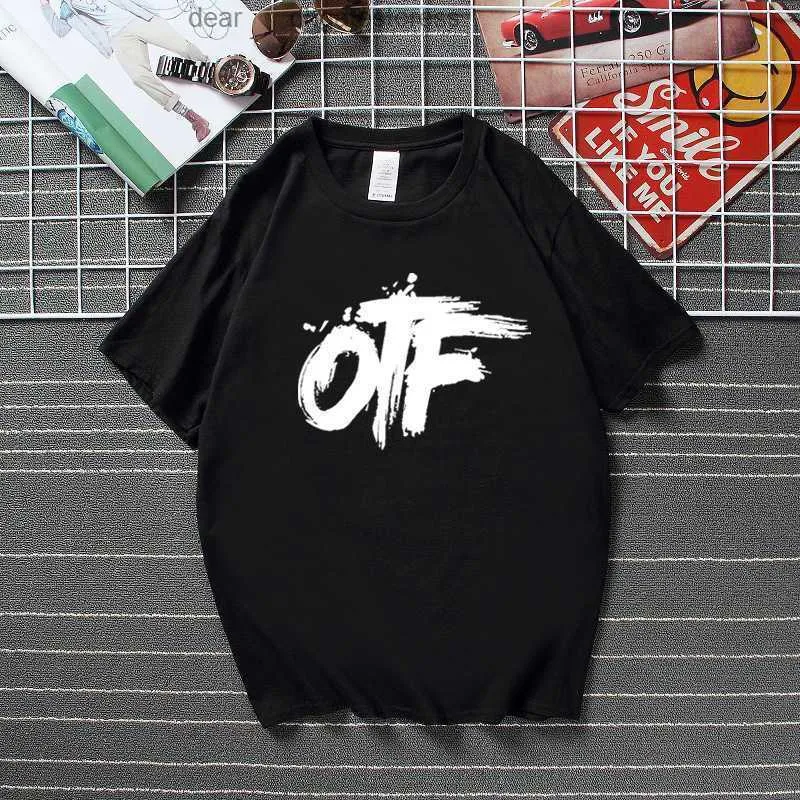 t Mens the T Shirt Fashion Designer Only Brand Summer Family T-shirt Otf Coke Boys Lil Durk Hip Hop Drill Tee Tops High Quality Cotton Graphic Shirts Men Clothing