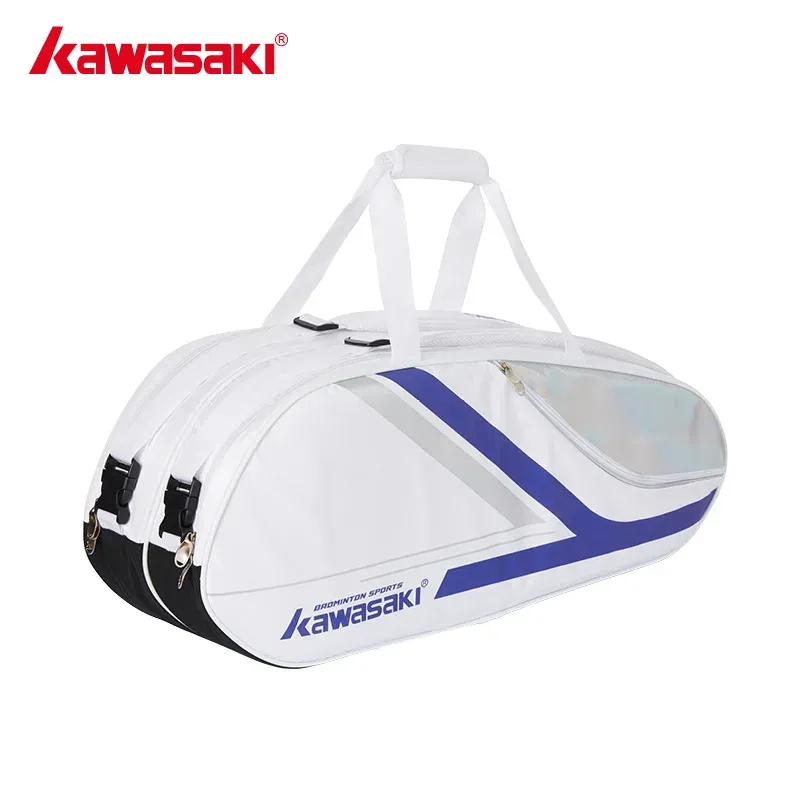 Tassen Kawasaki Padel Tennis Bag K1G00A8608 Grote capaciteit 56 stuks Tennis Badminton Bag Racket Bag met gescheiden schoenentas