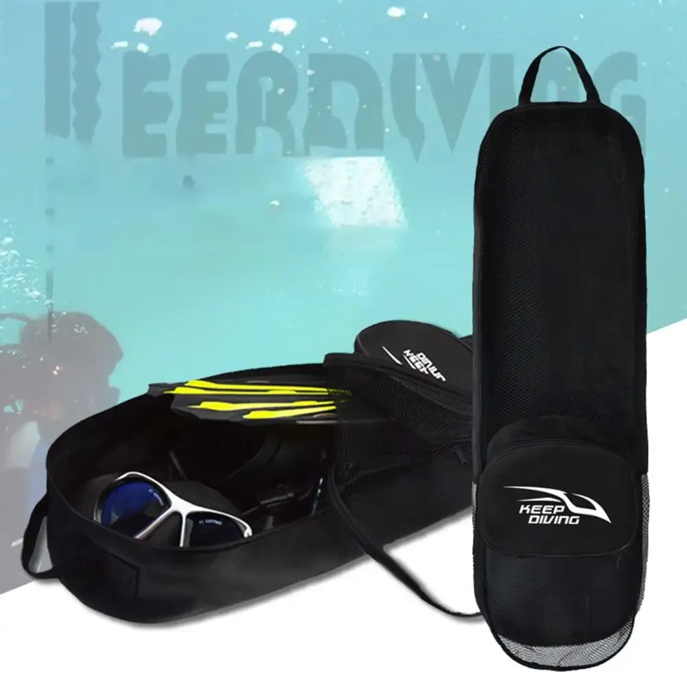 バッグ1PCSポータブルダイビングバッグ防水フリーダビングフィンバッグポケット調整可能なショルダーストラップハイキング水泳バッグ