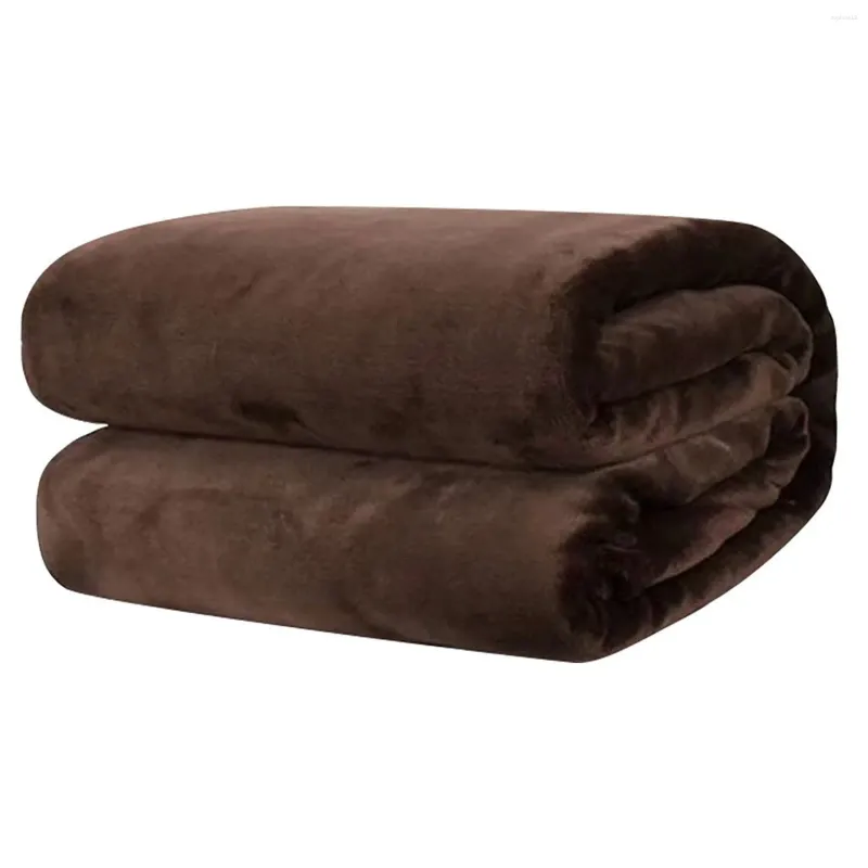 Decken, superweich, warm, solide Micro-H-Fleece-Decke, Überwurf, Teppich, Sofa, Bettwäsche, sehr überwürfe