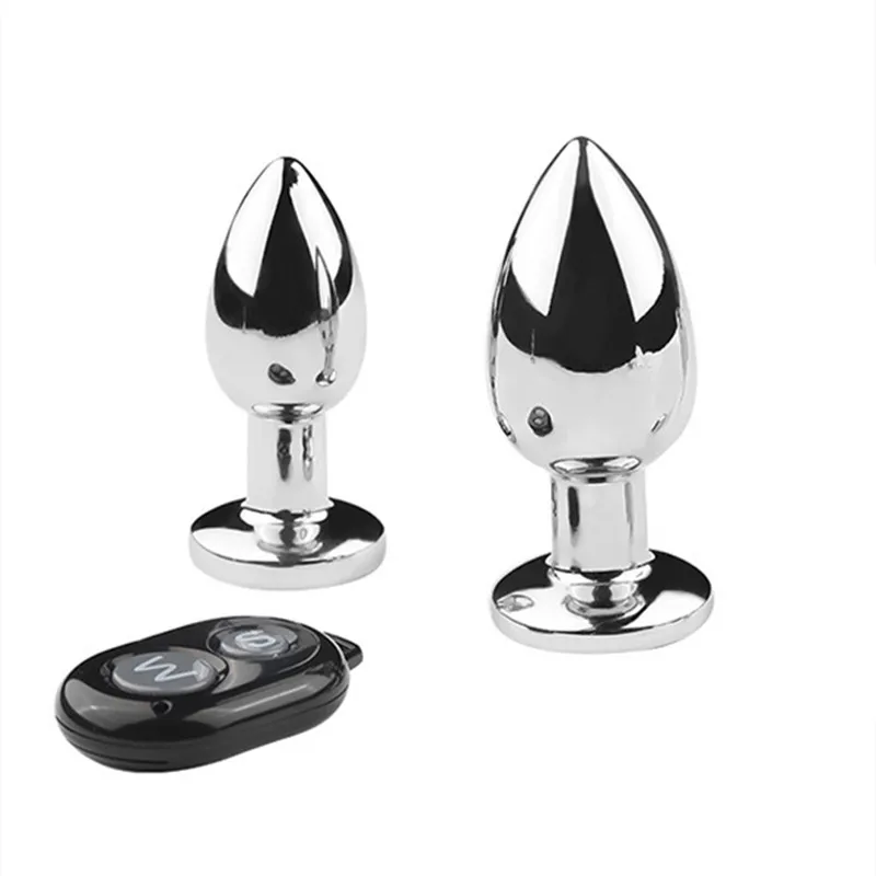 Wearable 10 Speed Metalen Anale Butt Plug Vibrator Kraal Massage Speeltjes Voor Mannen Homo Vrouwen Masturbatie Draadloze Afstandsbediening Oplaadbaar