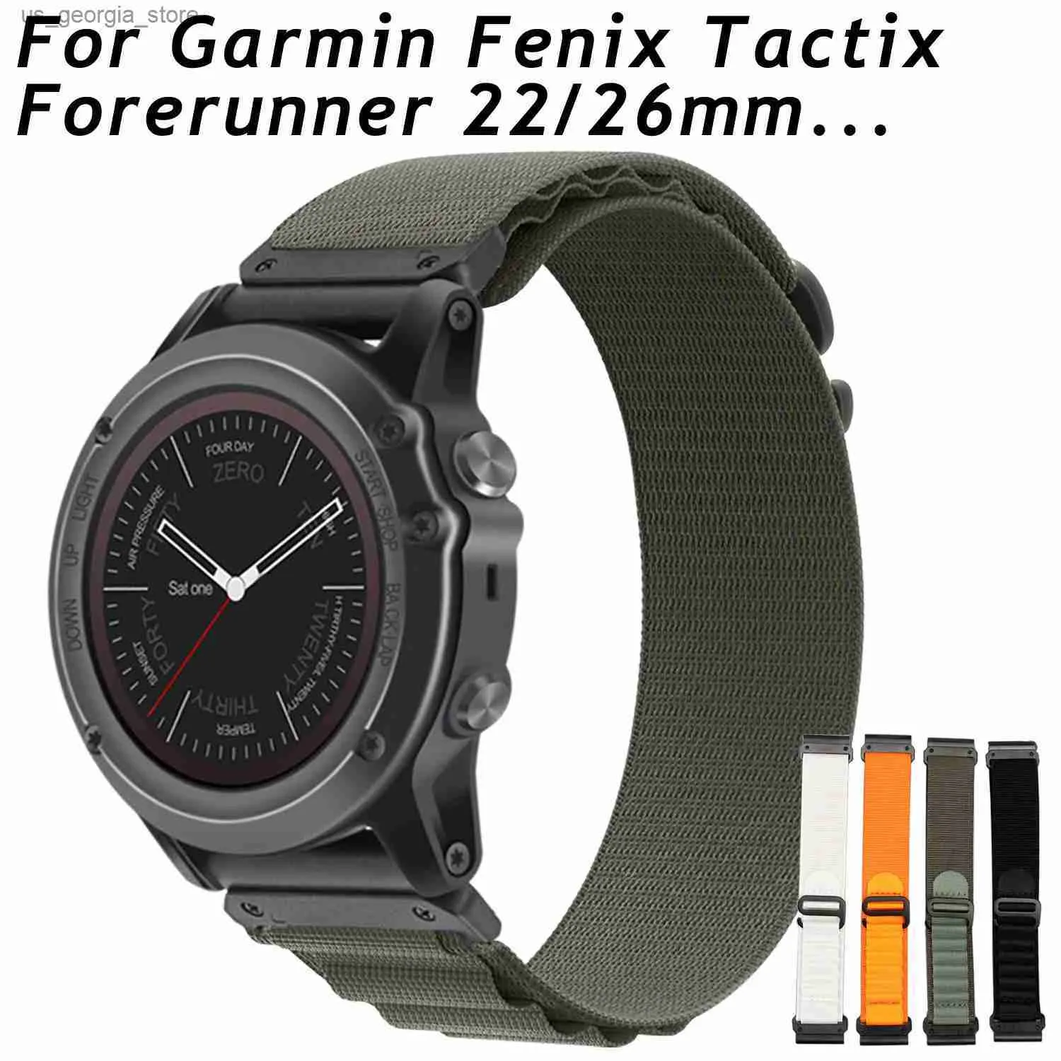Uhrenarmbänder 26mm 22mm Nylonband für Garmin Enduro Band Fenix 7 7X 6 6X Pro 5X Plus TACTIX DELTA MK2i Forerunner 955 Band Gürtel Y240321