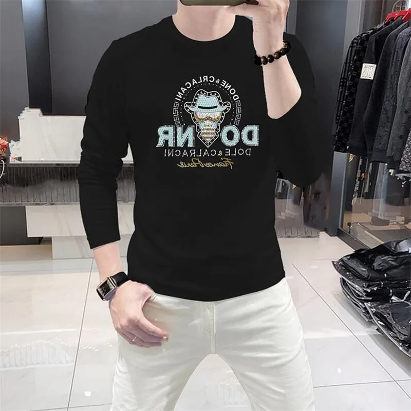 2024 Mens Mulheres Designers Camisetas Soltas Tees Marcas de Moda Tops Homem Casual T-shirt Luxurys Roupas Rua Manga Longa Roupas Tamanho M-4XL