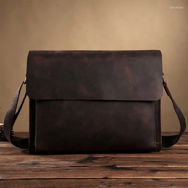 Tasche Retro herren Business Dokument Rindsleder Chinesischen Stil Mode Marke Hohe Qualität Luxus Persönlichkeit Schulter Taschen