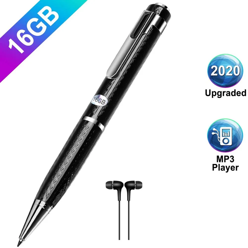 4GB Memory Pen Digital Voice Recorder Portable Mp3 Player USB Recorder 80 Hour Recording Digital Noise Reduction for Meetings Class Lectures Conferences PQ101