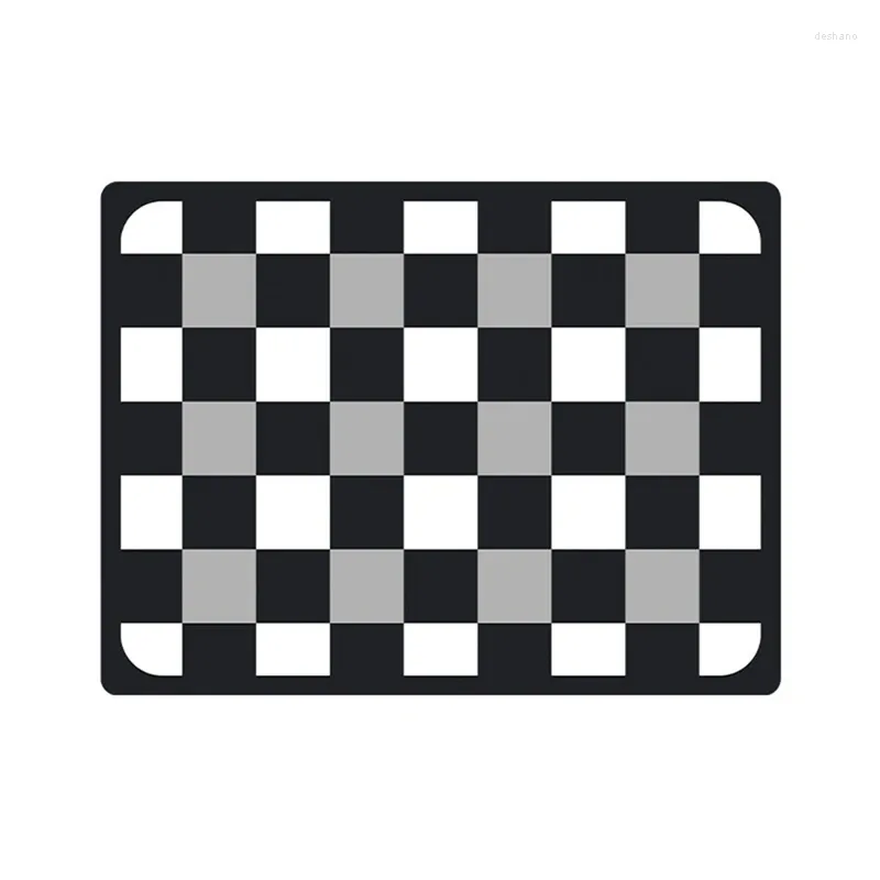 Table Mats 1 PCS Black White Big Placemat Cotton Flax Cloth Mat Pads Dining Placemats Mantel Individual Kitchen Accessories 50X60cm