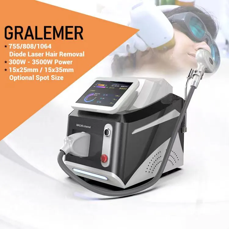 Professional 3500w Portable Diode Laser Hair Removal 755nm 808nm 1064nm Diode Laser+pico Laser Tattoo Pigment Removal Machine 2 In 1