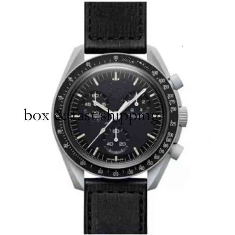Chronograph SUPERCLONE Watch o Luxury Fashion Designer Watches m e g a Wristwatch the Listing Quality Leather Classic Waterproof Top Luxur 35