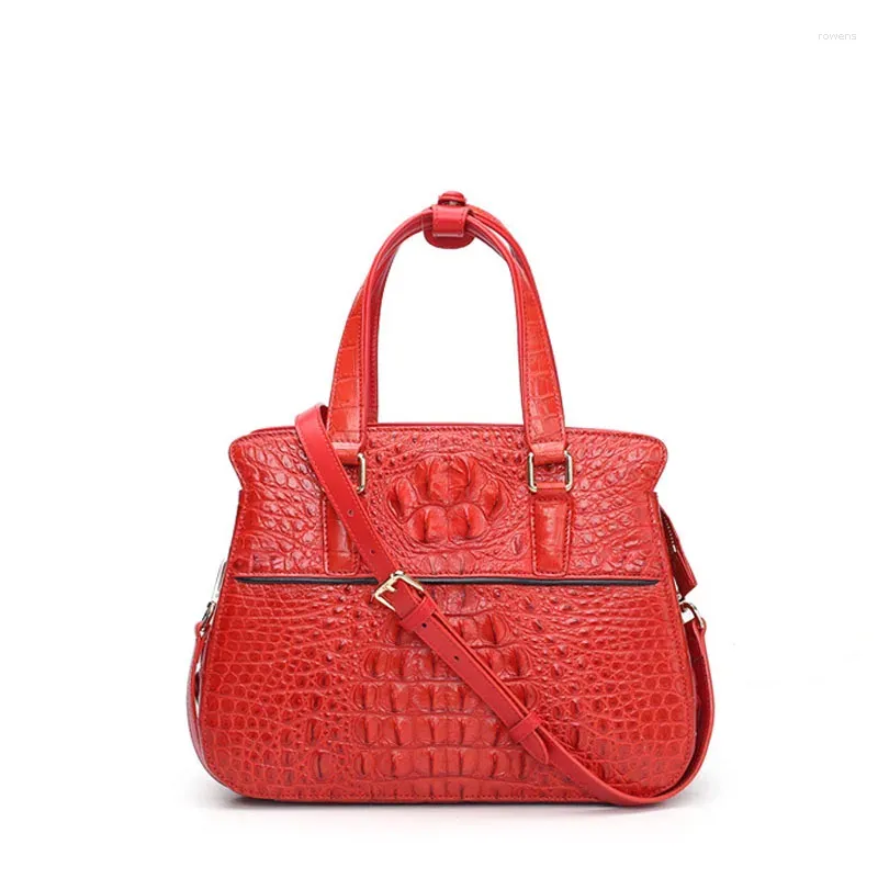 Totes yilunxi 2024 Feminino Bolsas de crocodilo de luxo Mulheres