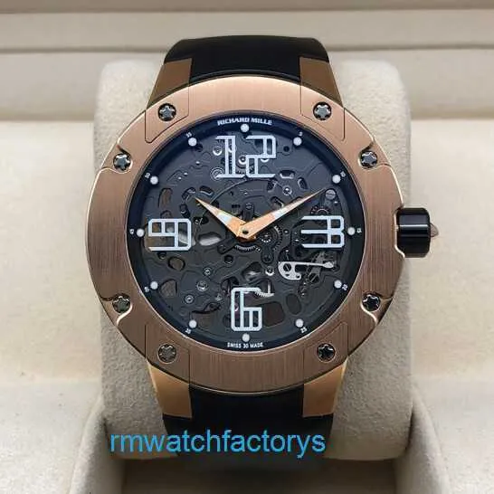 RM Watch Pilot Watch Popular Watch RM033 RG Watch Men's Series RM033 RG Automatisk mekanisk Watch Rose Gold Hollow 45.70mm