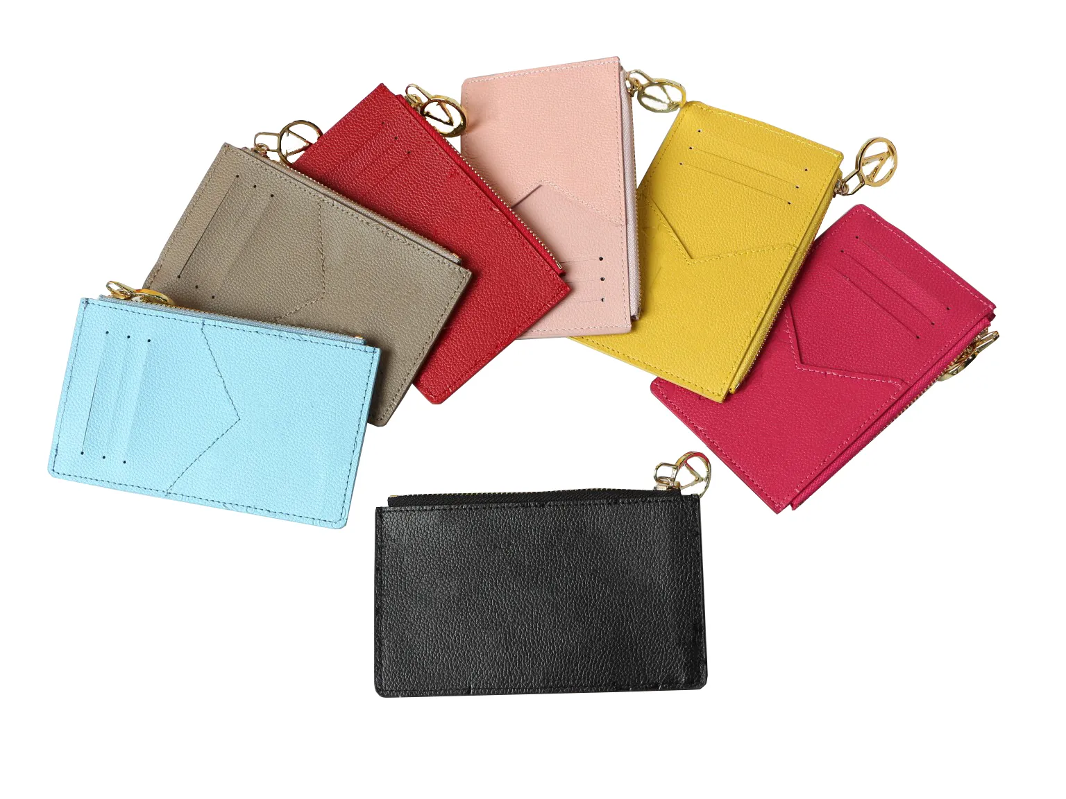 Top Quality Classic designer wallet bags New zipper purses cards and coins women man wallets purse card holder coin purse clutch bag with box free ship