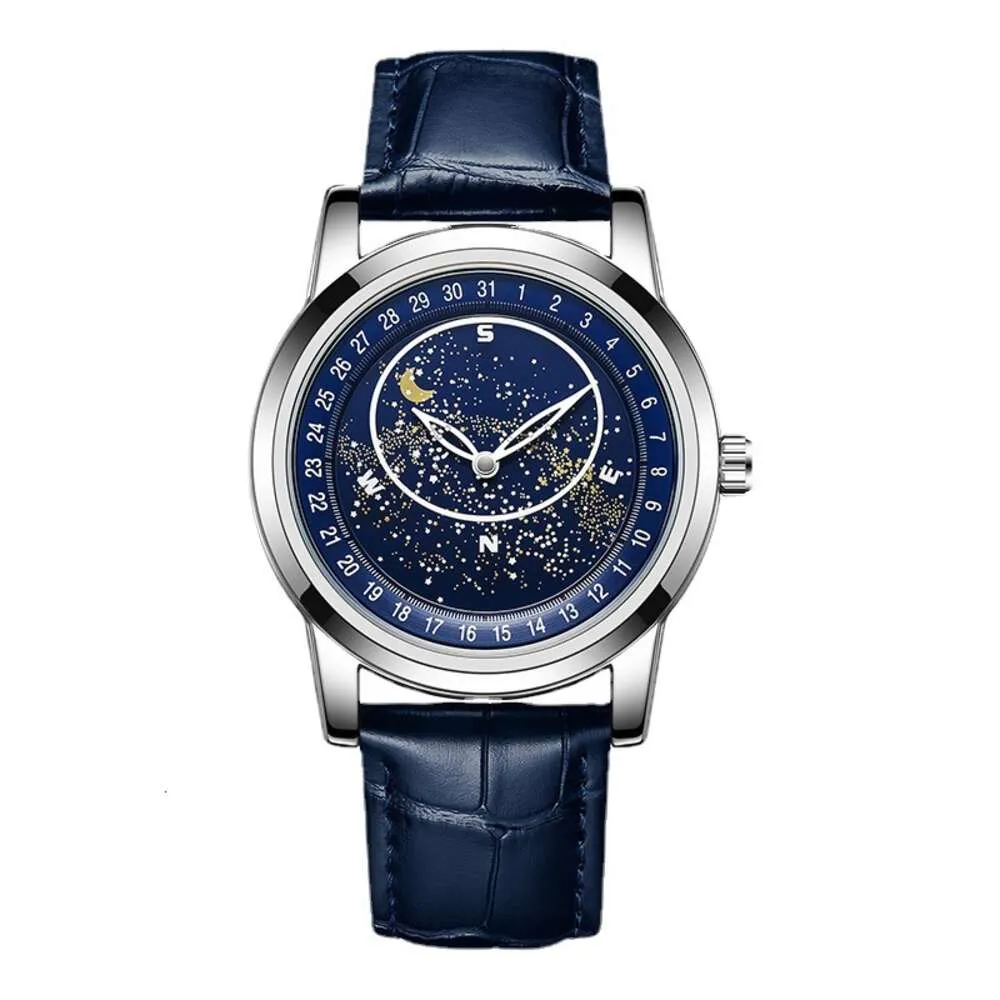 العلامة التجارية Starry Sky Seconds Dial ، Watch Mechanical Watch ، Tiktok Live Broadcast of Men's Watch