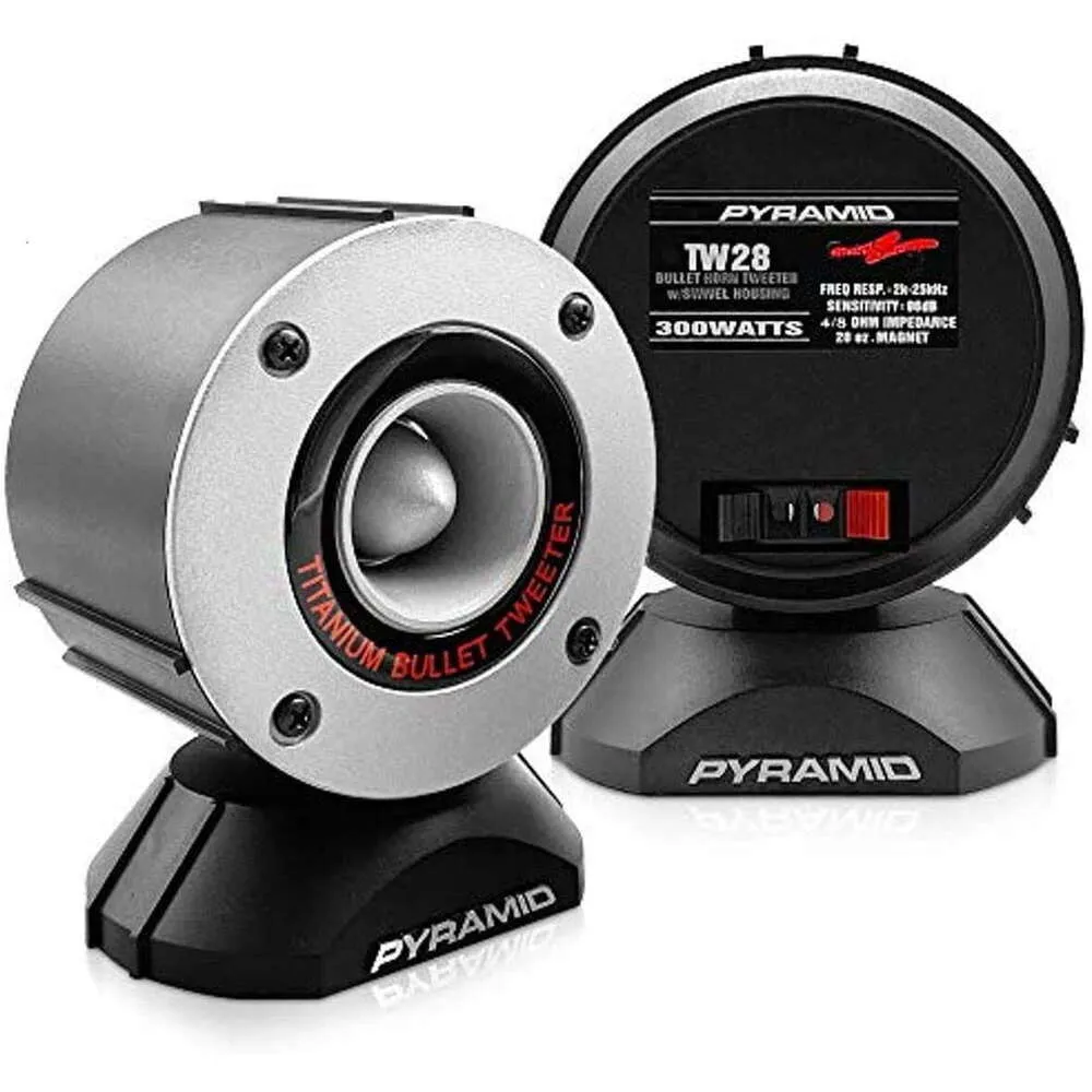 Pyramid 3,75 "300W Loud Car Audio Aluminium Bullet Horn Tweeters, Par | TW28