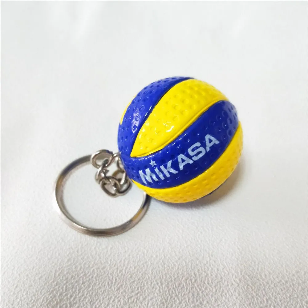 10PCS V200w Sport Gifts Volleyball Keychain Holder Car Key Ball Ring Chain Players Bag Keychains Kpfmb
