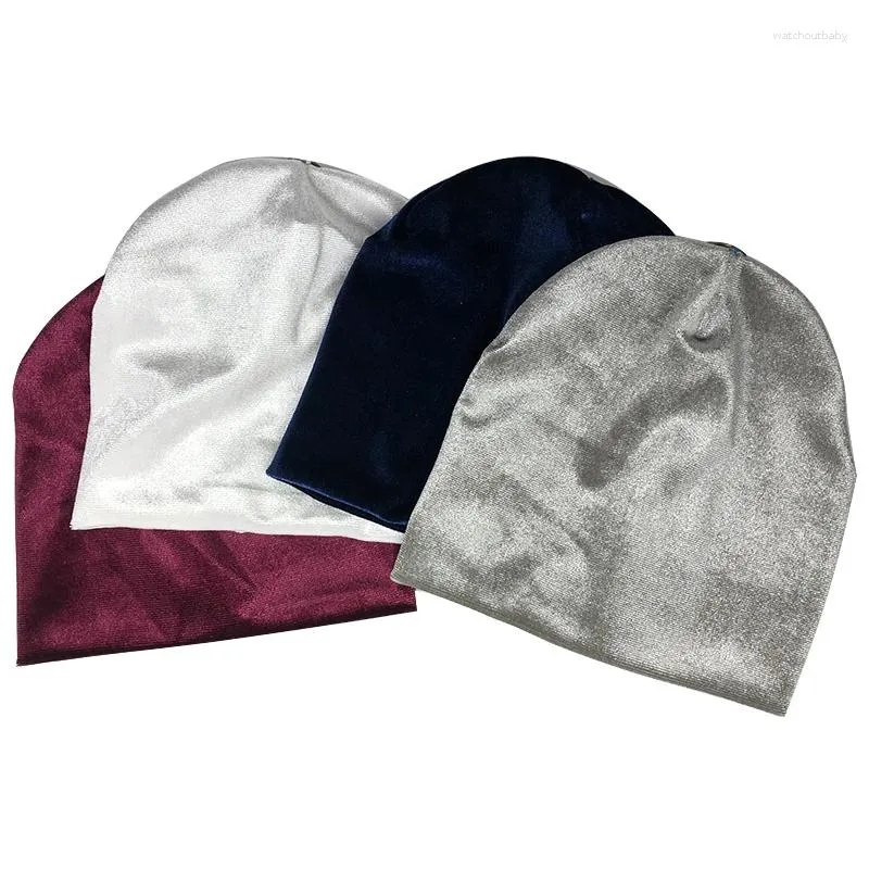 Bérets 1-6 mois bébé chapeau pour garçons filles chaud printemps automne hiver enfants enfants double couches velours bonnet bonnet