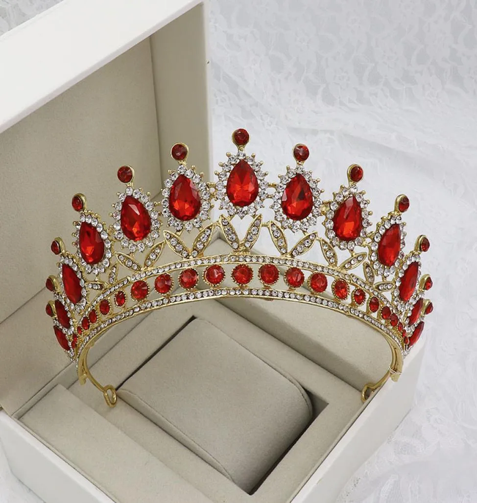 Düğün Taç Gelin Nedime Çiçek Kız Kristal Tiara Rhinestone Kaçak Kafa Bandı Gelinlik Stüdyosu Tiara Kalıp Altın Plaka7361493