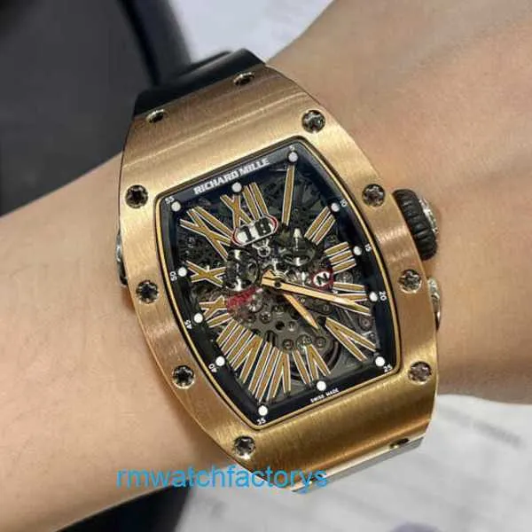 RM Watch Pilot Watch Popular Watch Rm037 Women's Series Chronograph Rm037 18k Rose Gold Wristwatches