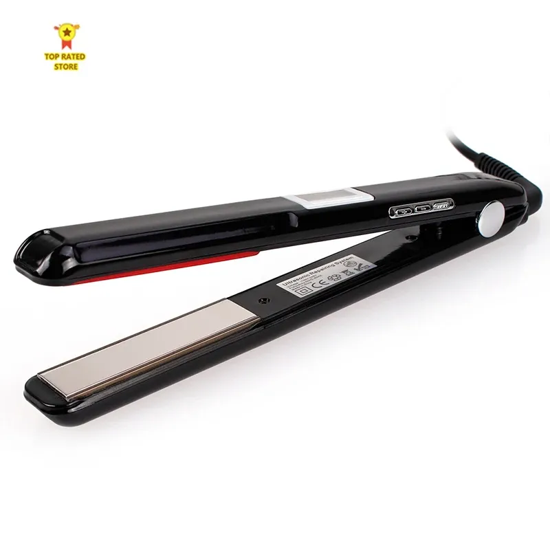 Irons Professional Flat Iron Titanium Hair Straightener with Adjustable Temperature High Heat 450 degrees Frizz Free Dual Voltage Iron