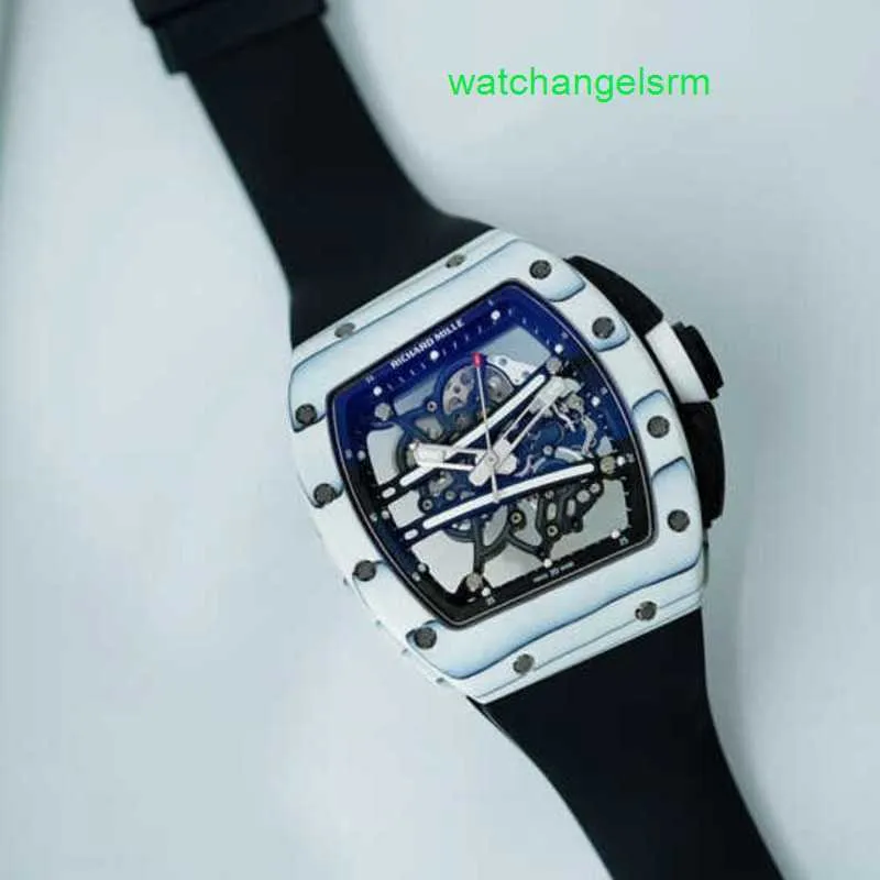 RM Watch Swiss Watch Tactical Watch RM61-01 Machine bytte till White NTPT Luxury Chronograph Timepiece