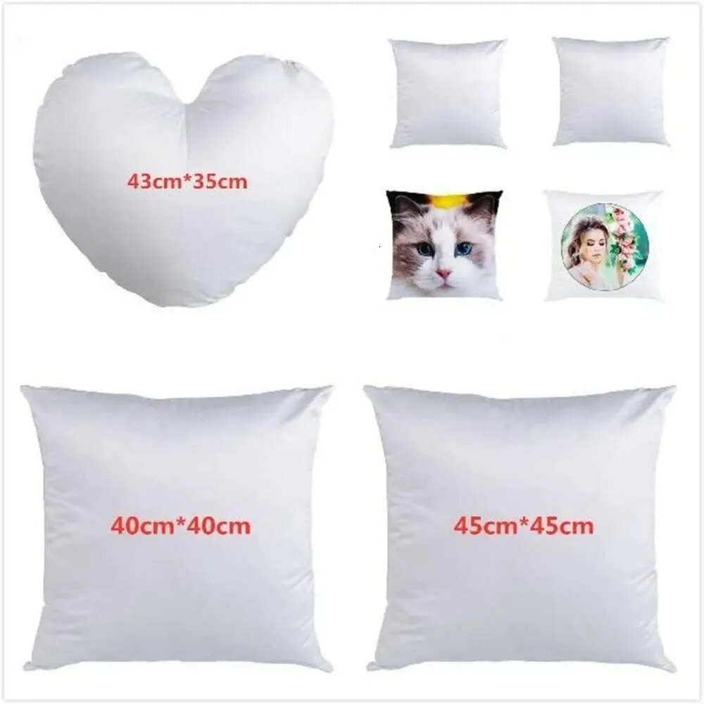 Sublimation Pillowcase Double-Faced 3 Heat Sizes Transfer Printing Blank Cushion Without Insert Polyester Pillow Covers Wht0228