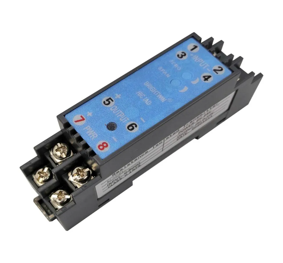 Isolierter 420-mA-05-V-075-mV-010-V-Signalwandler, Instrumententeile-Isolator, DIN-Schiene, 24-V-Stromversorgung, 15-kV-Isolation, analog, Curr7224977