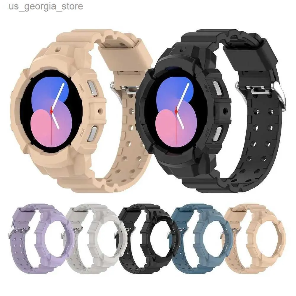 Watch Bands Suitable for Samsung Galaxy 4 with 44mm 40mm 5 pro 45mm sile seamless pulseira bracelet Correa Galaxy 5 20mm Y240321