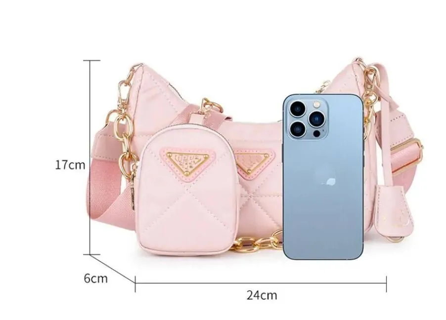 Designer bags handbags for women luxury shoulder bag lady Chest pack lady Composite Tote chains canvas handbag purse messenger hobo 3 in 1 vintage sacoche R01017