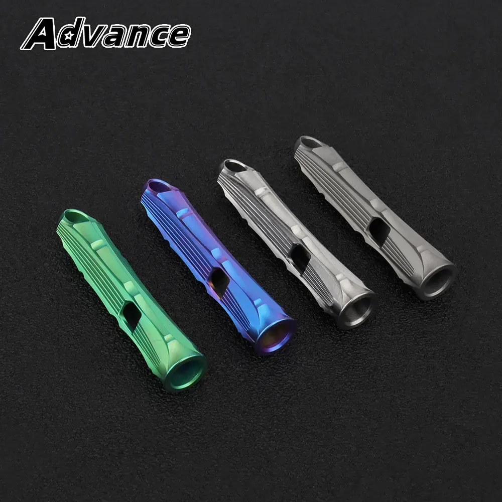 Tools Titanium Alloy Whistle Portable Outdoor Whistle Training Tool EDC Fashion Pendant Keyring Accessories