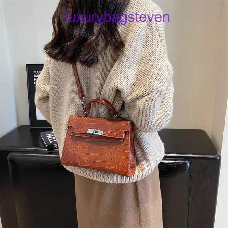 HREMMS KELYYS HAUPER HANDE PRINDE PRISE CUIR SOFT CROSSBOCK POUR FEMMES DES FEMBRES HIGH END Sac à main pour les femmes en 2024 New Western Style Portable Original 1: 1 avec un vrai logo Box