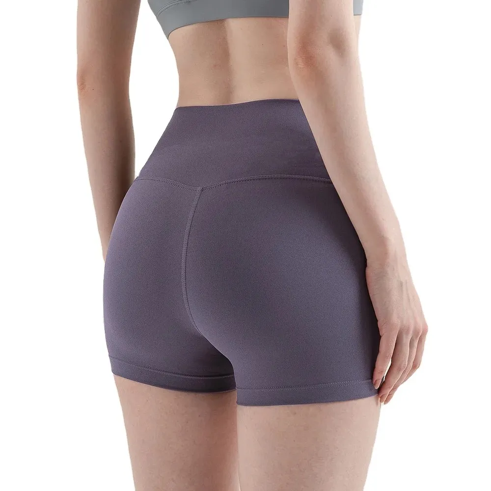 Kvinnors fitness yoga korta sportbyxor tränar yoga kvinnors höga midja sport som kör cyklister trofé sport shorts shorts