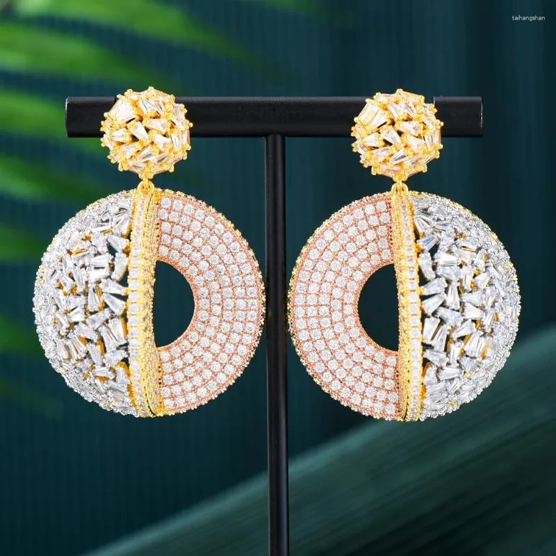 Boucles d'oreilles GODKI Crossover pour femmes mariage complet Micro cubique Zircon mariée fiançailles bijoux dépendance