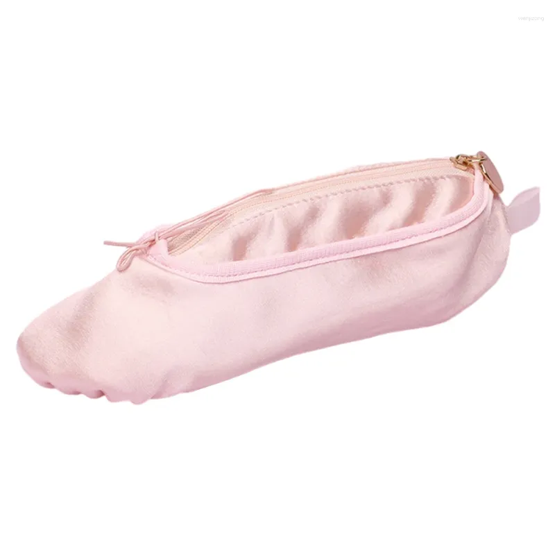 Сумки для хранения балетные балетные штифта Персонализированная косметическая сумка Розовый косметический держатель мягкий портативный мешоч
