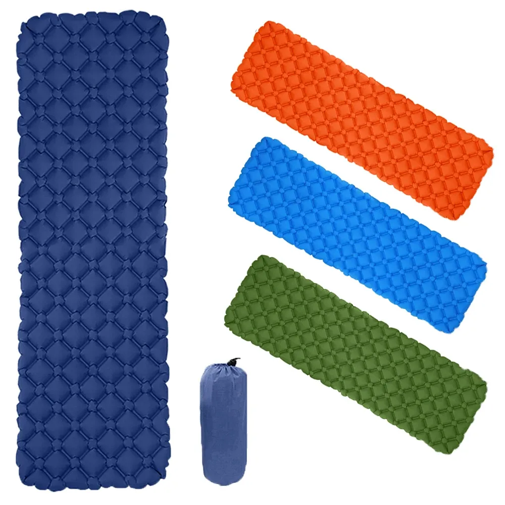 Tapis de couchage de camping en plein air, matelas gonflable de plage, tapis d'air ultraléger, voyage, randonnée, tapis de sommeil pliant, résistant à l'humidité et à l'eau