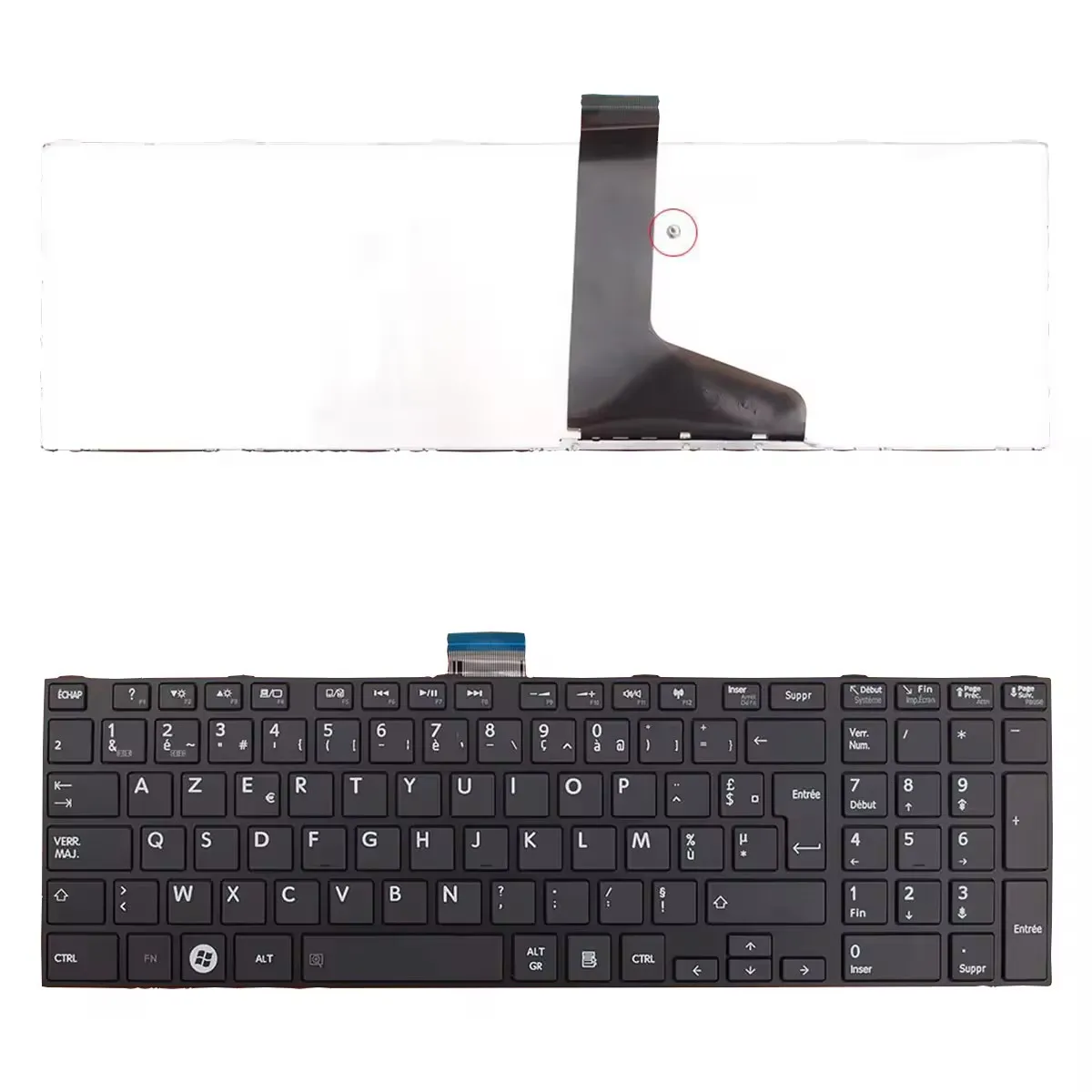 keyboard for Toshiba Satellite Pro C850 C855 C850D C870 L850 L855 FR KEYBOARD Black