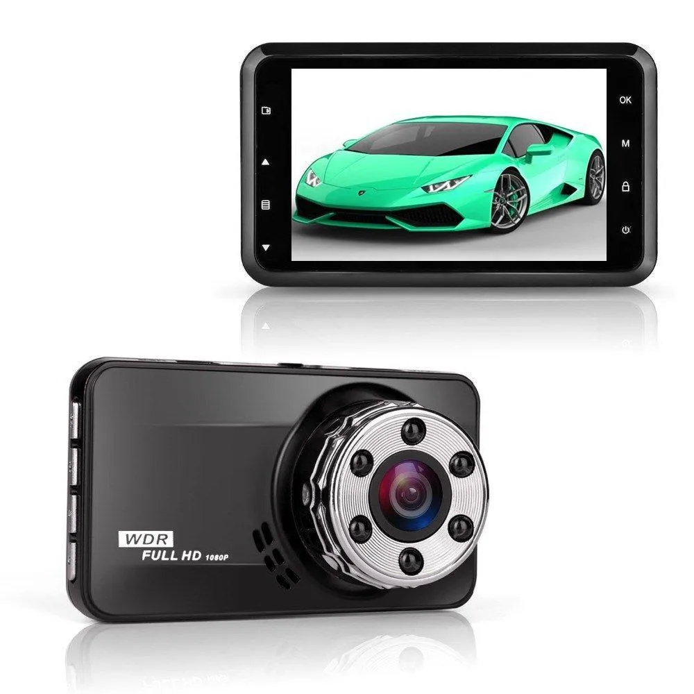 Автомобильный видеорегистратор Автомобильные видеорегистраторы 3,0-дюймовый видеорегистратор с двумя объективами Ips Sn Hd 1080P Камера Регистратор Видеорегистратор Carcam Dash Cam Vehiclet638Добавить прямую доставку Ot059