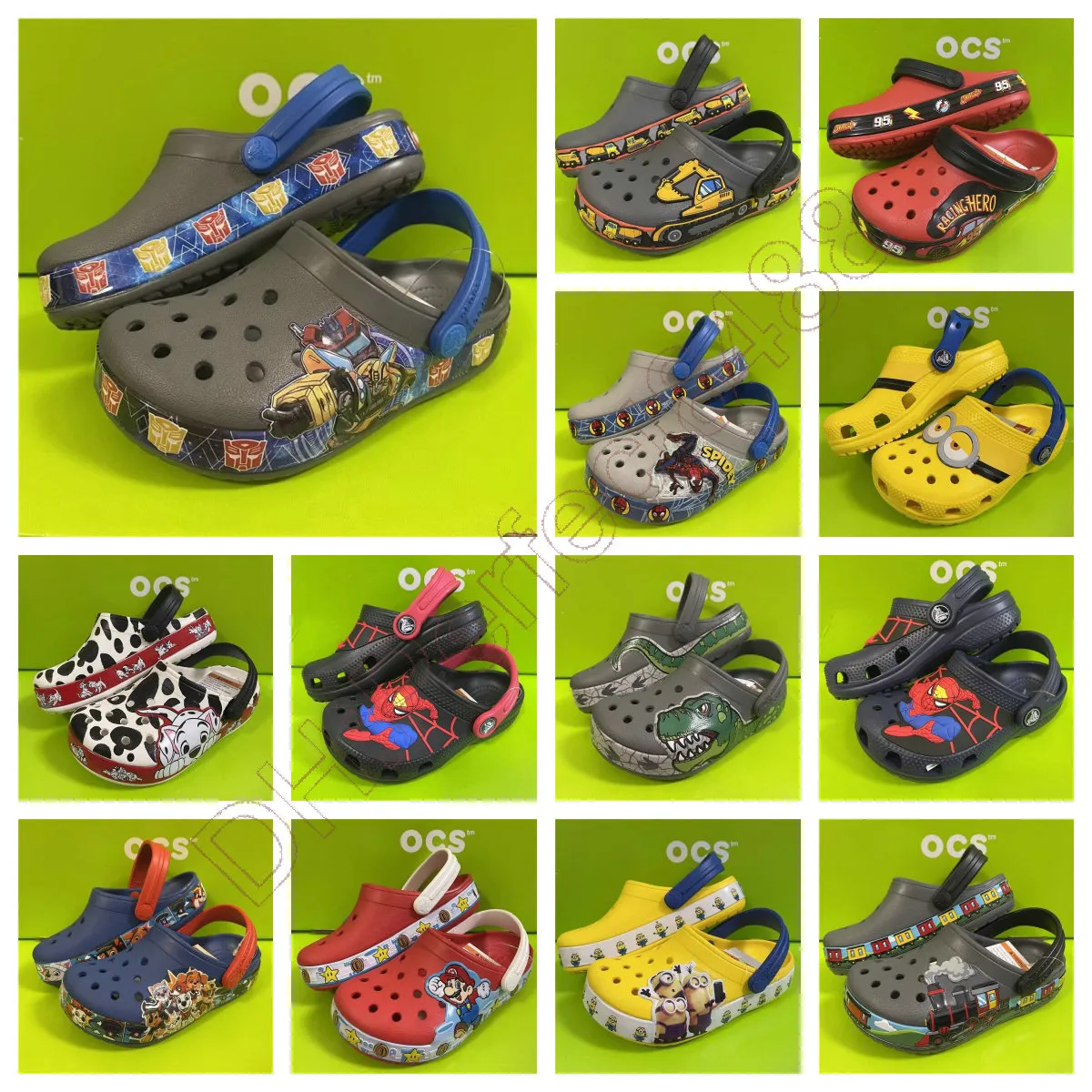 Sandaler Eva Kids Crocclog Crocodile Shoes Non-Slip Lightweight Bekväma högkvalitativa barn Summer Beach Ventilate Slides Designers Tecknad tofflor A-11