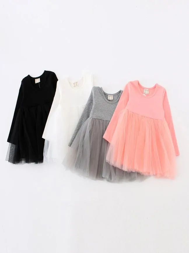 Girls Long Sleeve Dresses Online Shopping Autumn Spring 2021 Baby Girl Clothes Solid Color Kids Tutu Dress 170808011064485