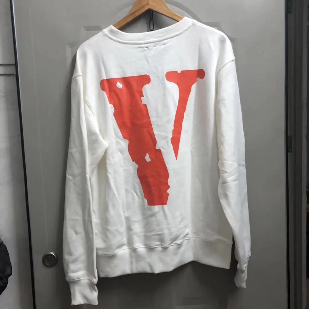 Vlone kazak sweatshirt Erkek ve Kadın Tavşan Mektup Baskı Moda Trendi Hip-Hop Rahat En İyi Erkekler Lüks Giyim Sokağı Üst Kalite Pamuk Sweatshirt 665