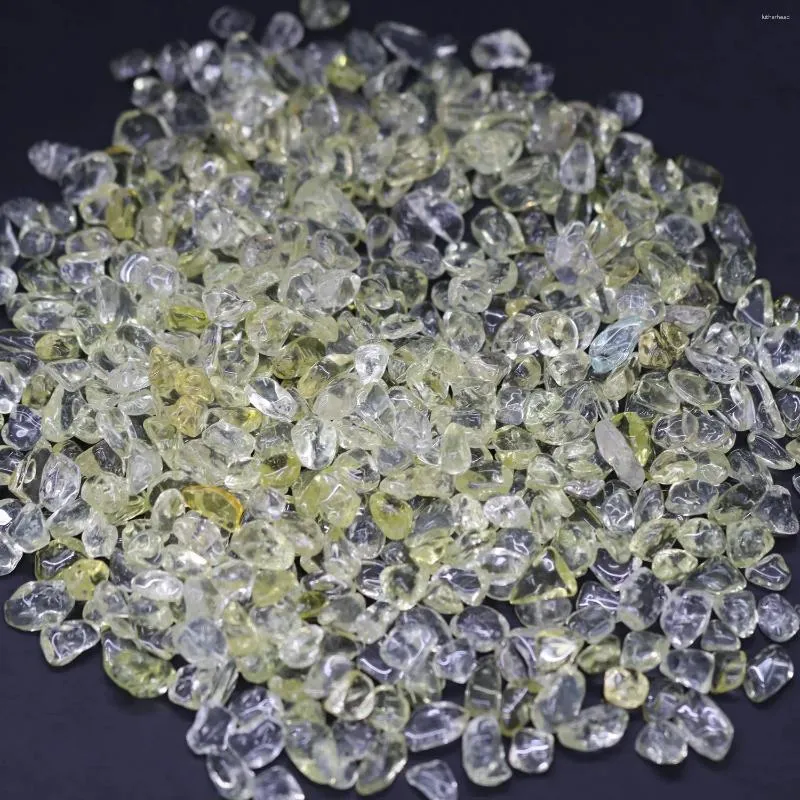 Dekoratif figürinler doğal sitrin kristal taş mineral örneği iyileştirici çakra parçaları değerli taş feng shui ev dekorasyonu 7-9mm 100g