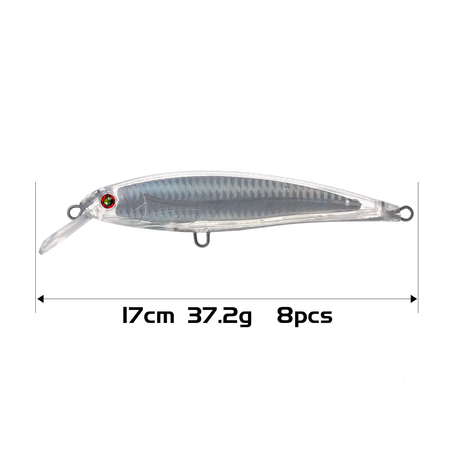 20PCS Unpainted Crankbait Lure Blanks - 11.5cm 14g Hard Plastic Minnow Bodies For DIY Painting - View #8
