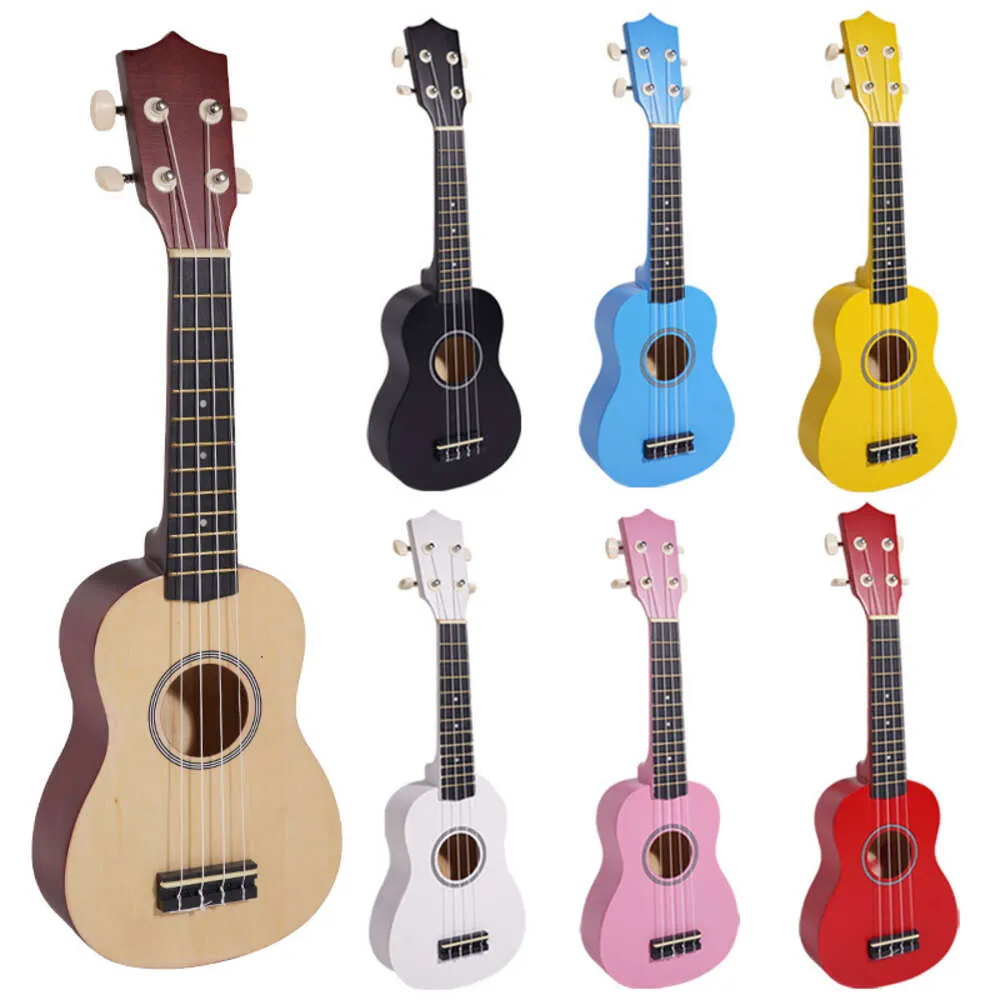 Yukrili – ukulélé coloré pour débutant, 21 pouces, petite guitare acoustique à quatre cordes pour enfants, Instrument d'éducation de la petite enfance