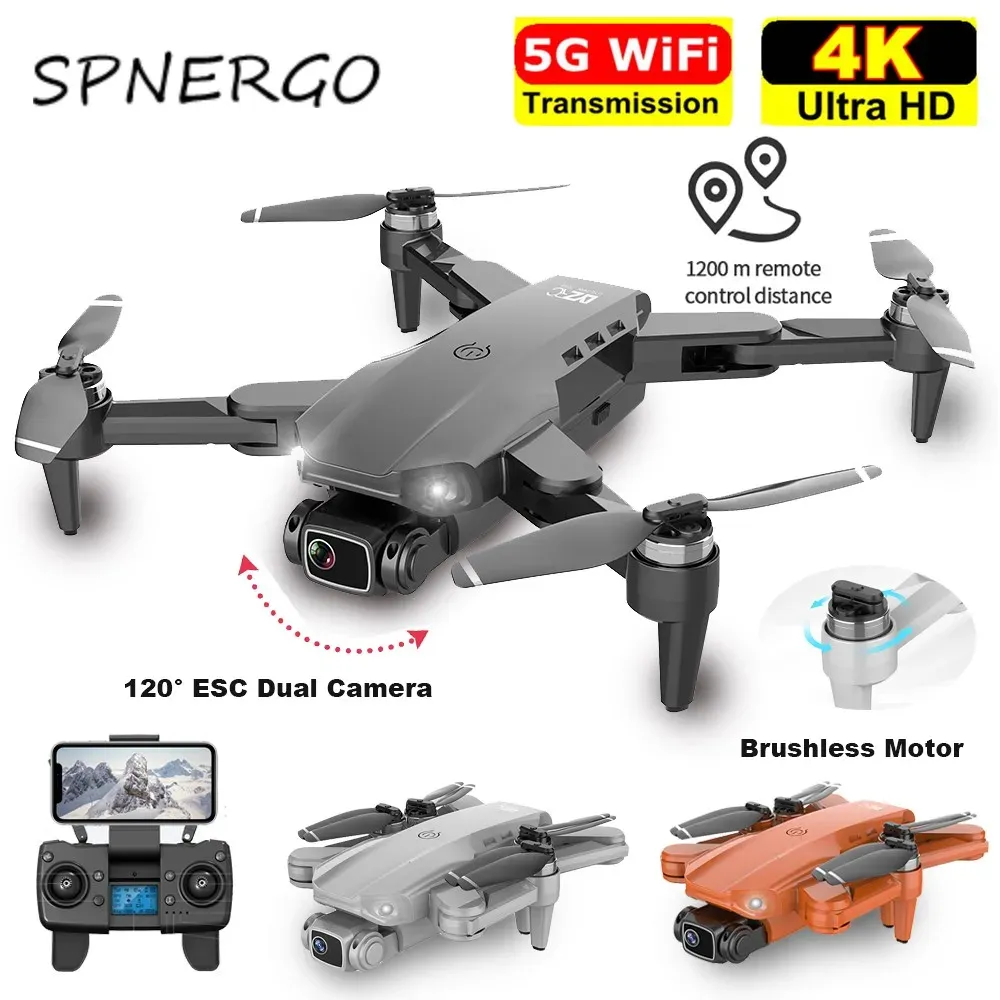 Droni Nuovo L900 Pro GPS Drone 4K Professional HD Dual Camera 5G WiFi FPV DRON DRON 28 minuti Distanza di volo 1,2 km Quadcopter a motore senza spazzole S4