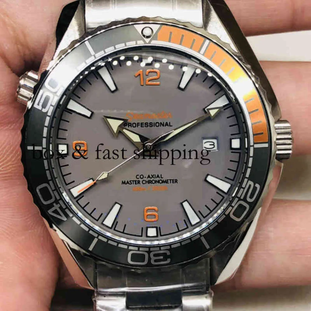 Montres poignet de luxe créateur de mode automatique mécanique trois aiguilles Orange gris complet Hs029 hommes montredelu 568