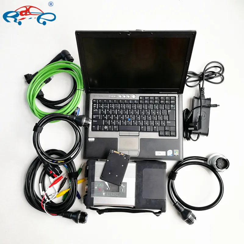 MB Star C5 Sd Connect car truck Tool Diagnostic WIFI wireless function with V12.2023 SSD Super Multi-languages in D630 laptop
