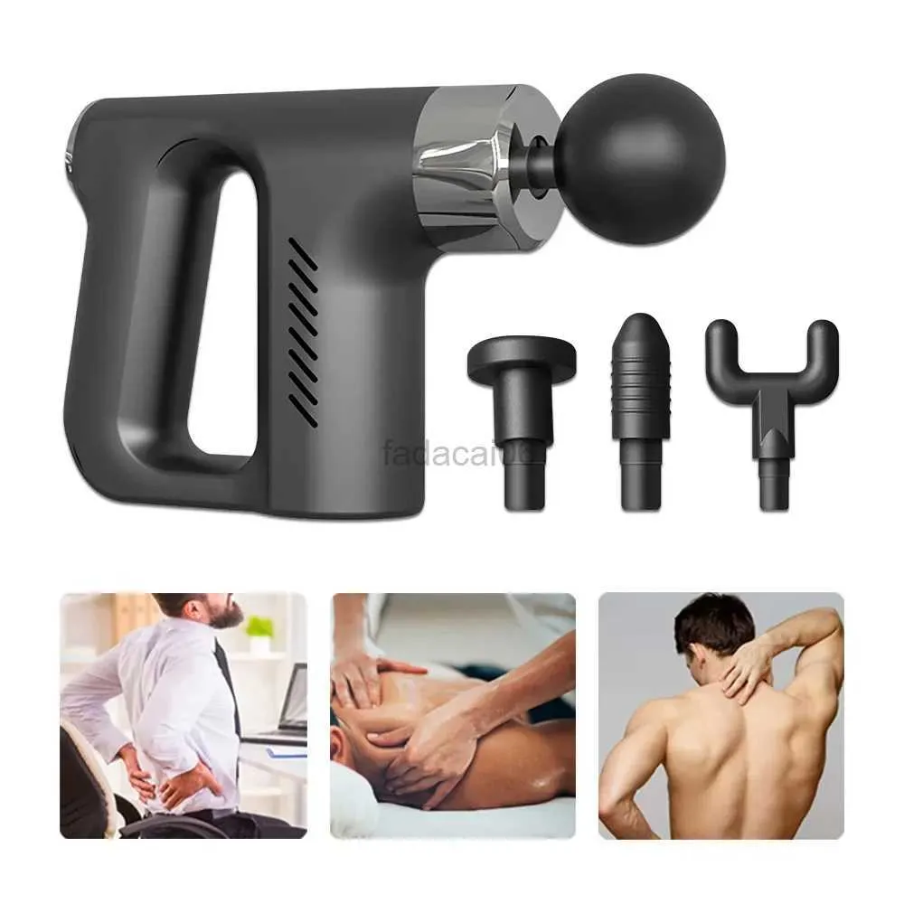 Massage Gun Portable Fascial Massage Gun Muscle Massage Gun Deep Tissue Massager Body Relaxation Pain Relief Exercise Vibrator Fitness 240321