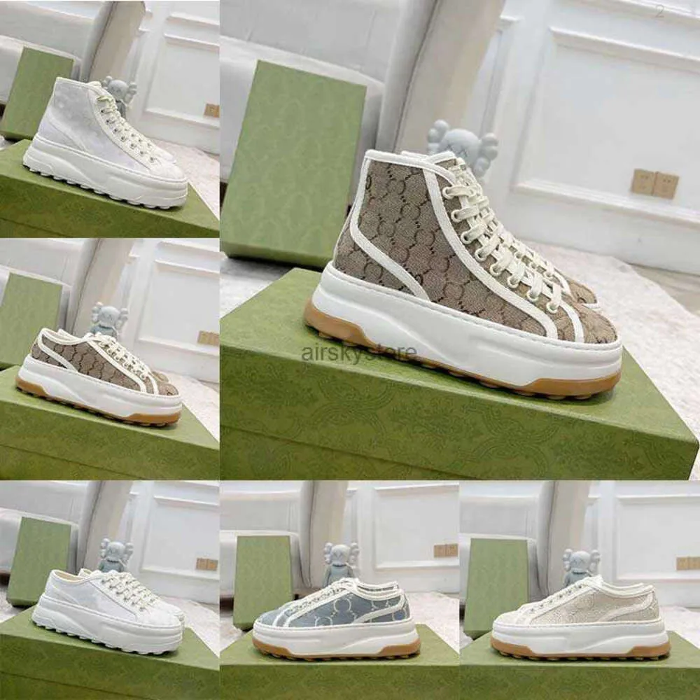 أعلى 2024 مصمم فاخر للأحذية القماشية أحذية أحذية كلاسيكية التصميم النسخة الأزياء أحذية التنس الأحذية 1977 غسلت جاكار كاوبوي النسائية أحذية الآس النسخة.