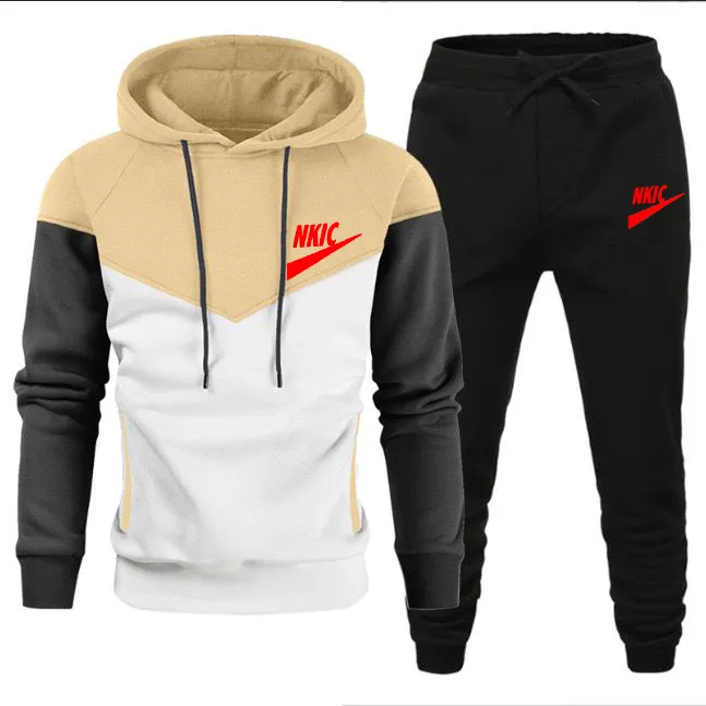 Men's Hooded Sweatshirts and Men Pants Casual Men's Tracksuit Sportswear Autumn Winter Men Suit Men's Clothing Leisure Sets