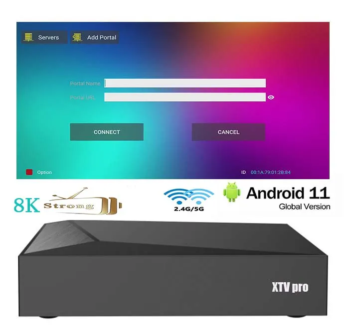 Free trial XTVpro 8K 4K STRONG T-REX Android TV Box 2GB+16GB Set Top Box Android 11 4KOTT